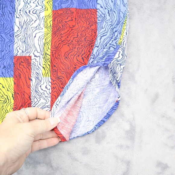 Old Pueblo Traders Shirt Womens M Multicolor Quarter Sleeve Blouse Button Collar - Picture 9 of 16